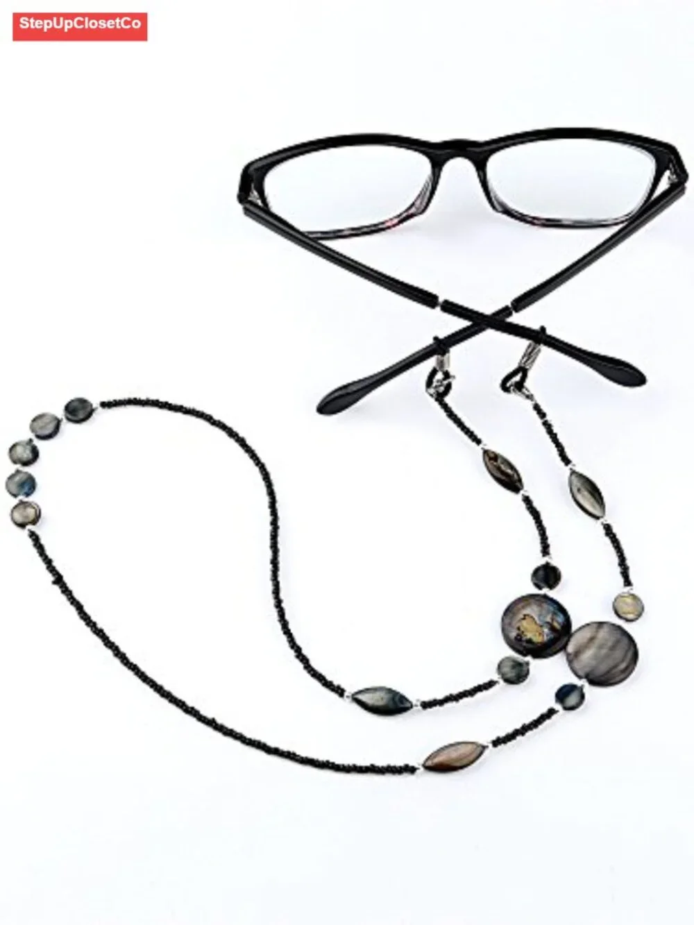 2 Pack Beaded Eyeglass Chains for Women Sunglasses Holder Lanyard Neck Strap